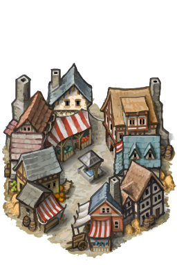 Hand-painted marketplace